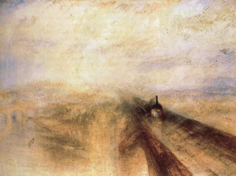 Joseph Mallord William Turner Rain,Steam and Speed-the Great Western Norge oil painting art